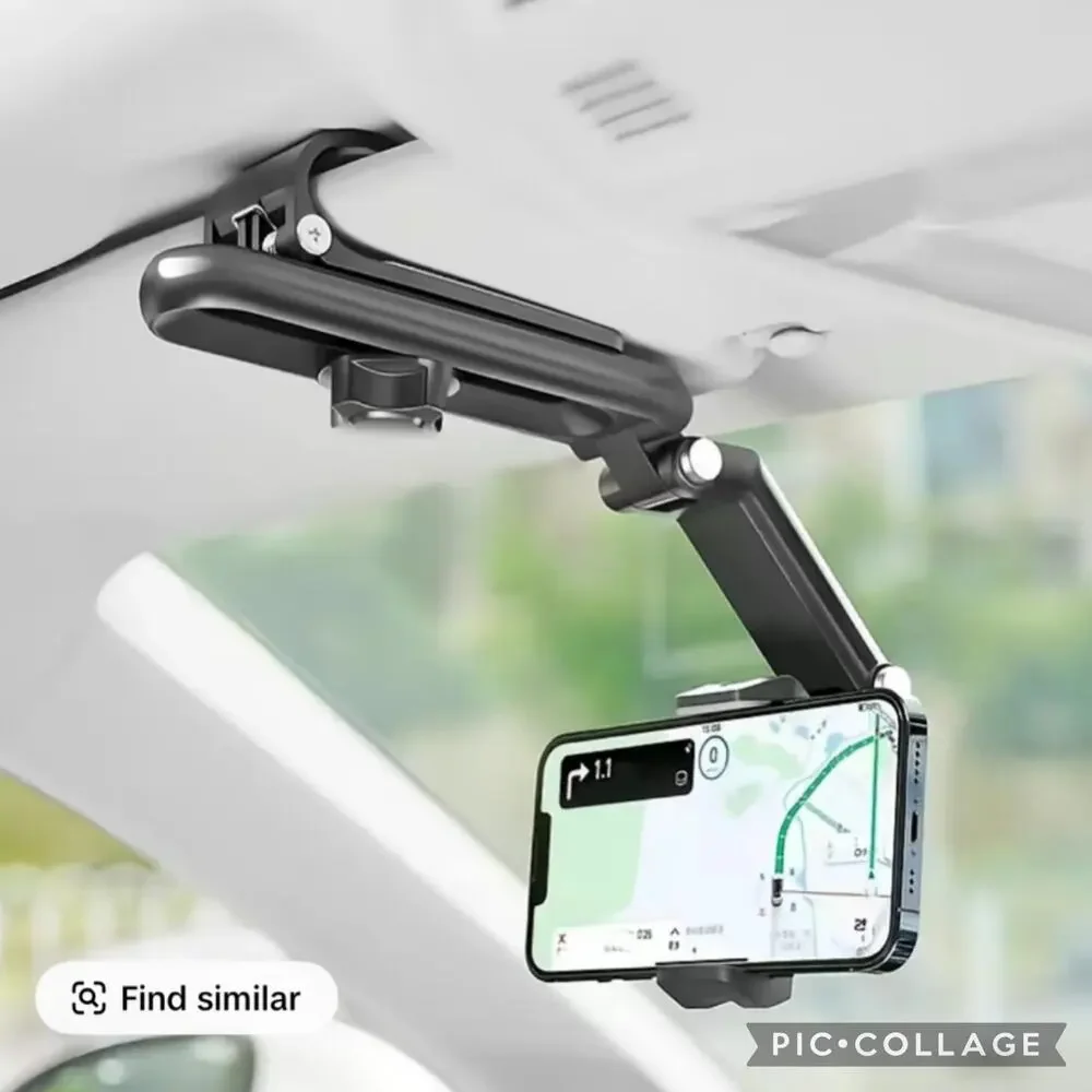 Multi-function Sun Visor Universal 360 Degree Rotating Phone Holder